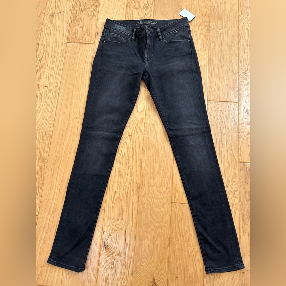Mavi Gold Alexa Mid Rise Skinny Black Jean NWT 27 Stretch - Picture 4 of 11